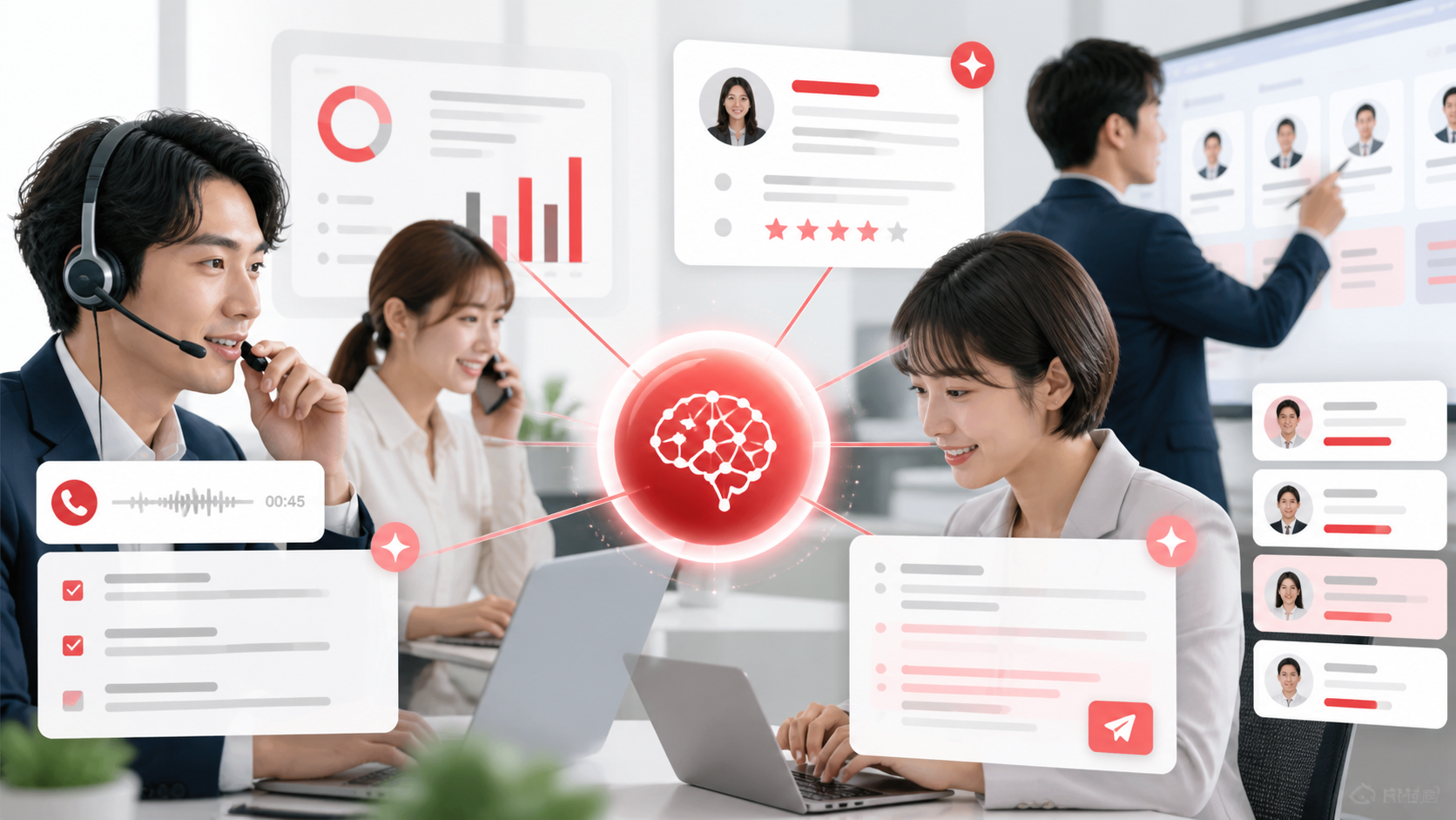 生成AIを営業現場で活用する様子を表すサムネイル